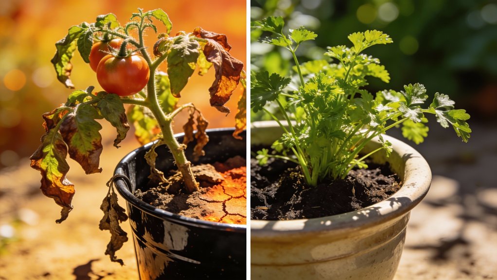 avoid dark metal pots