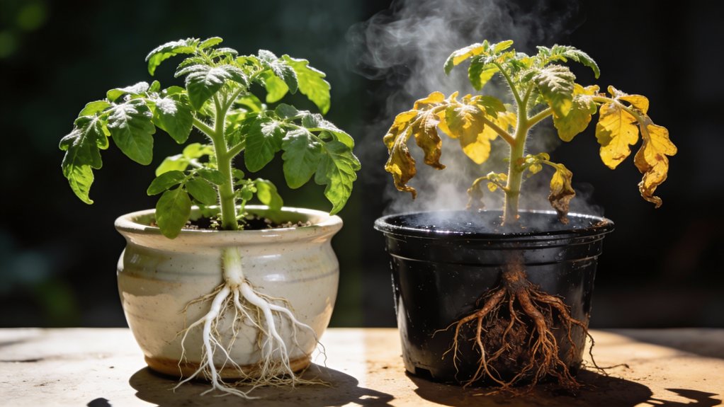 container color affects roots