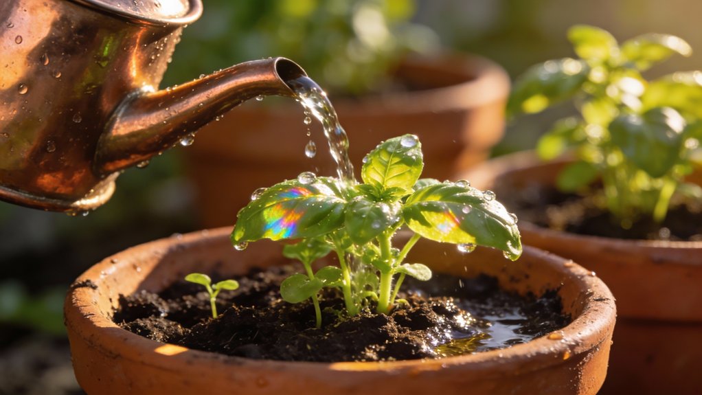 container garden watering schedule