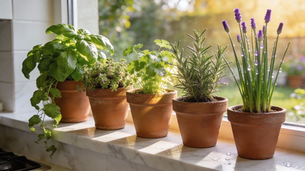 herbs for kitchen windowsill