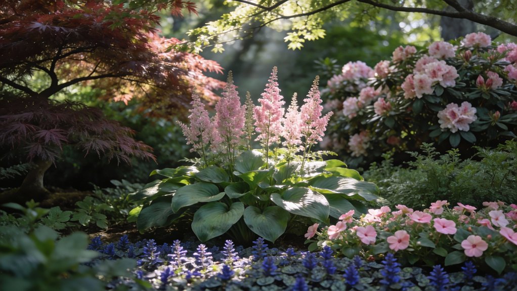 layered shade plant arrangement