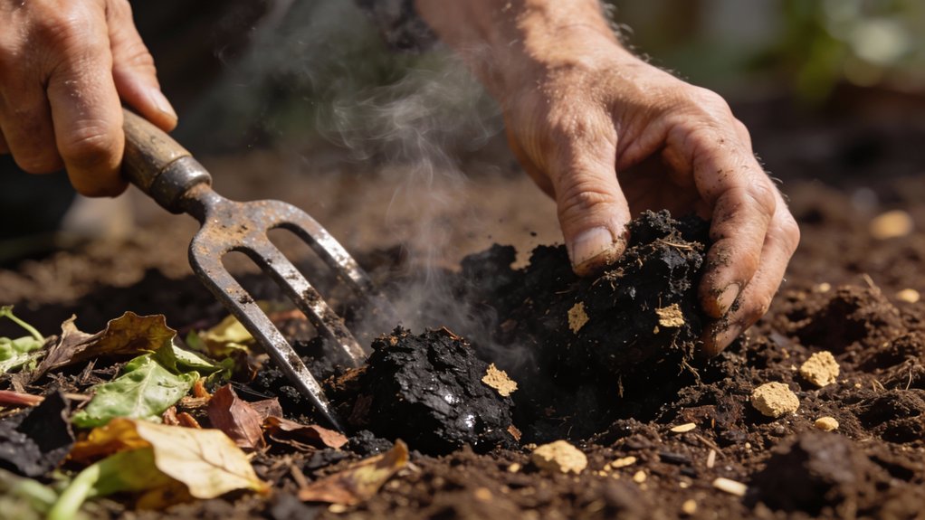 mix compost into soil