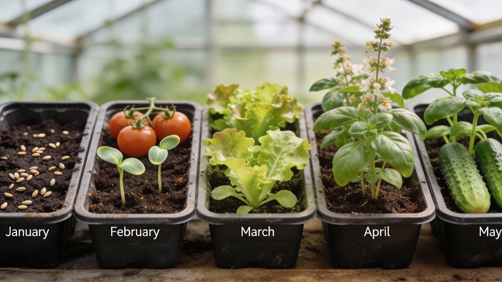 seed starting month guide