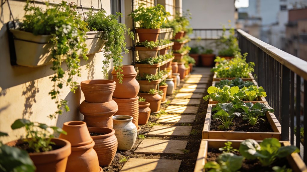 vertical arrangement maximizes space