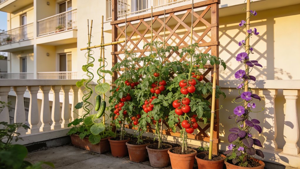 vertical trellises for vegetables